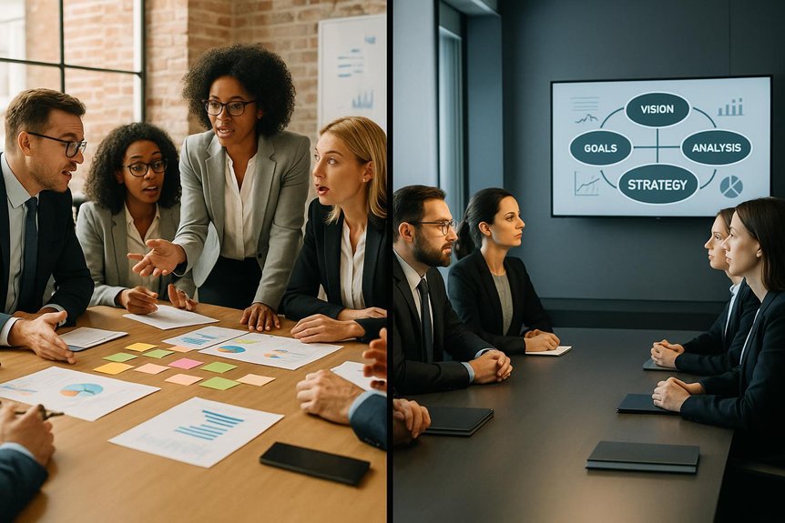 organizational management versus strategy differences